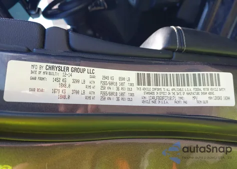 2015 Jeep Grand Cherokee Limited from USA, damaged, VIN 1C4RJFBG9FC718171